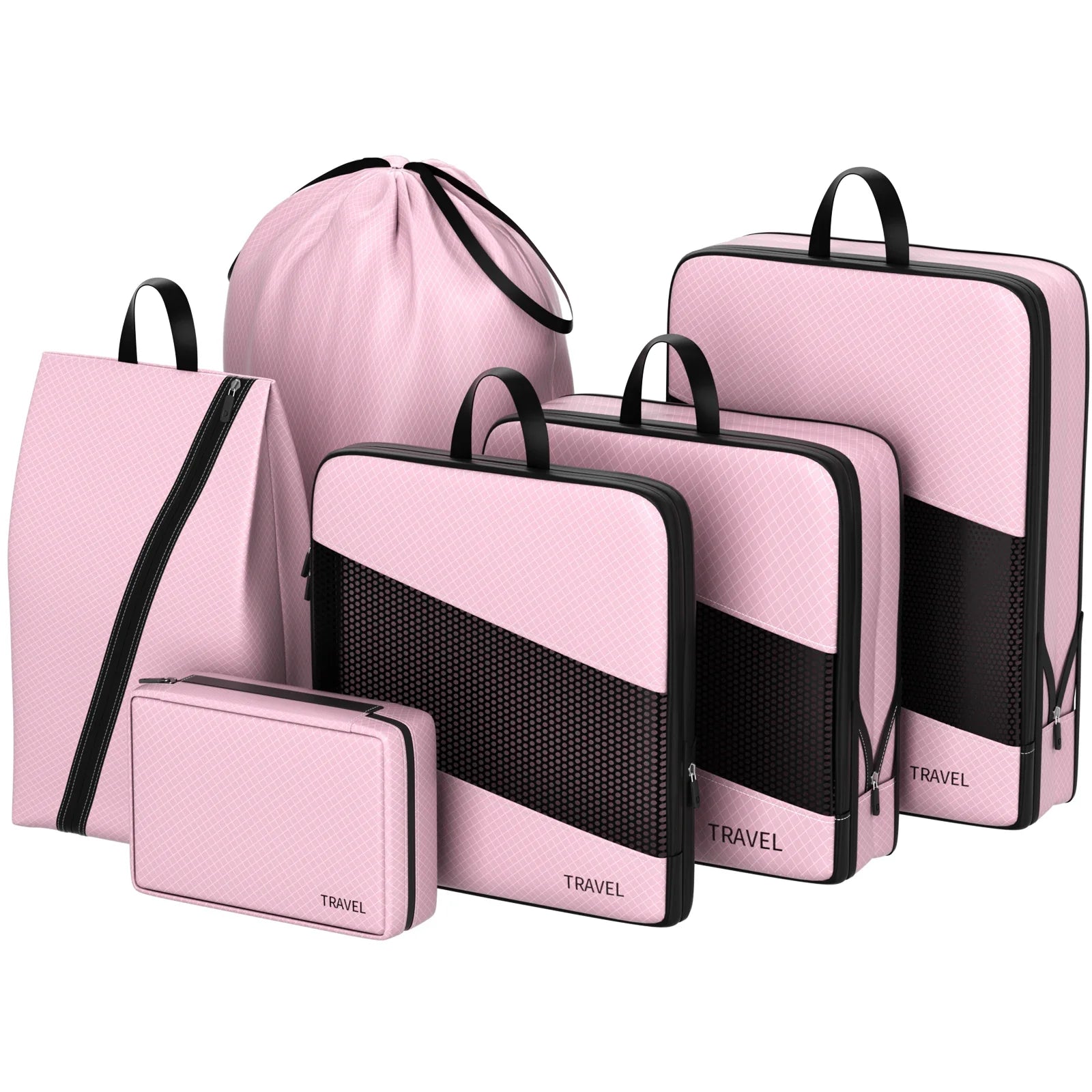 Ashlynn | 6 Pack Compression Packing Cubes Travel Organisers