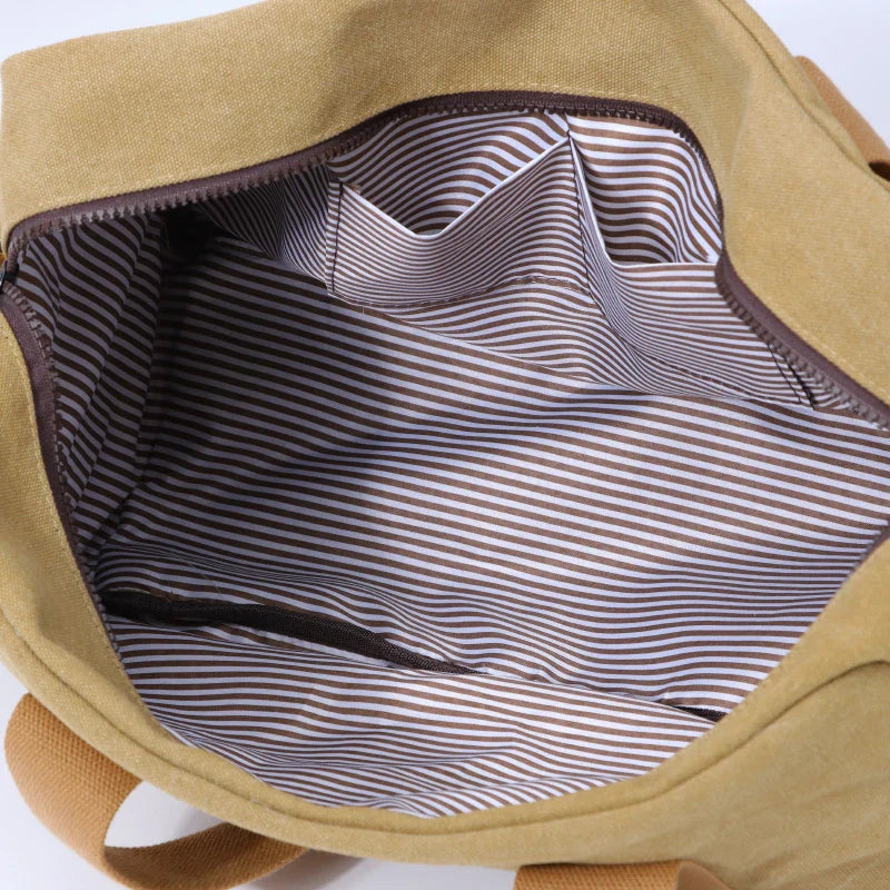 Gunnar | Vintage Canvas Large Travel Crossbody Messenger Tote Bag