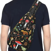 Keyla | Mushroom Print Crossbody Sling Bag