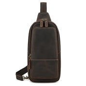 Jaxxon | Men's Retro Genuine Crazy Horse Leather Anti-theft Crossbody Chest Bag