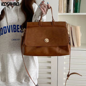 Miracle | Women's Chic Vintage Faux Leather Crossbody Messenger Handbag