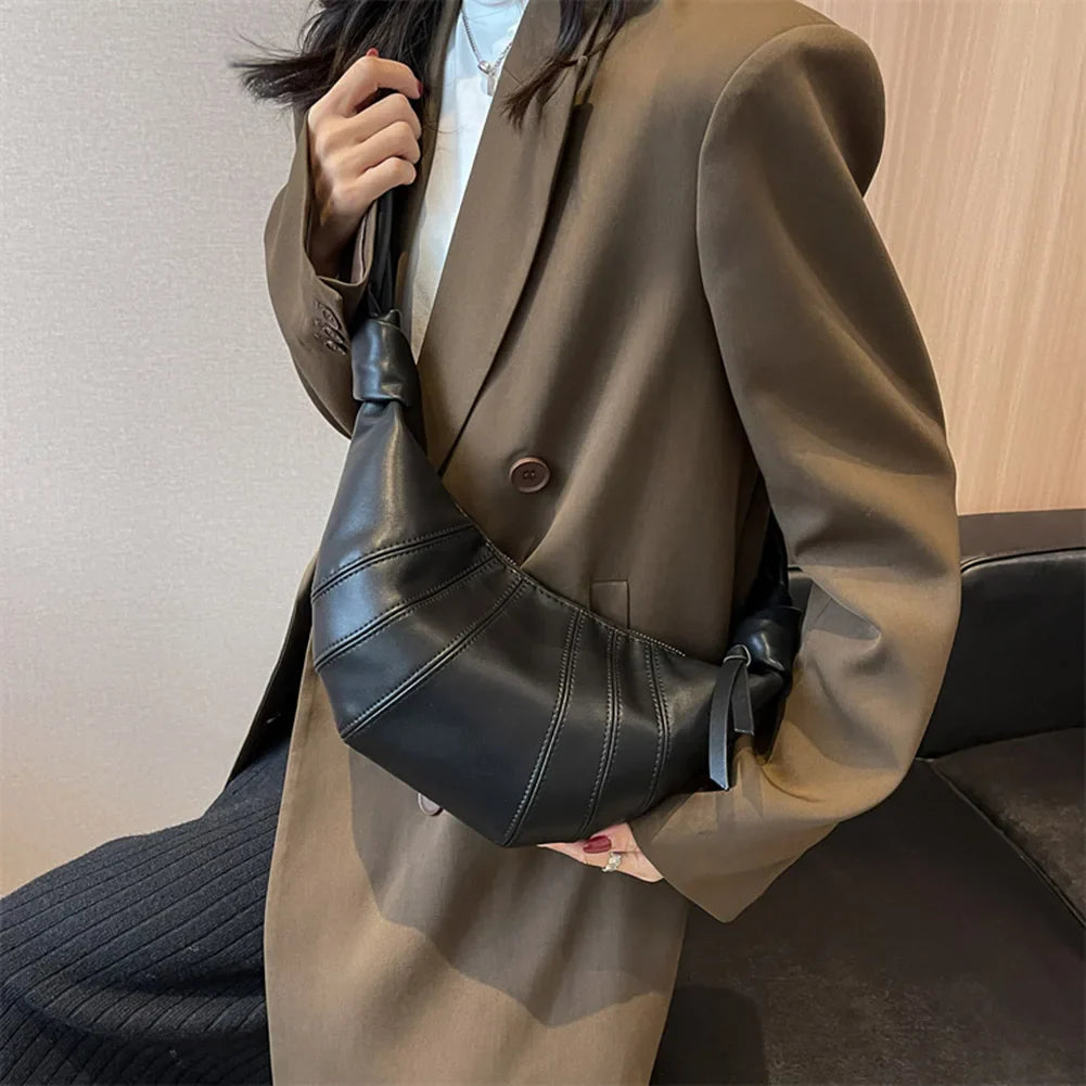 Lilitbeth | Women's Chic Crescent PU Leather Crossbody Bag