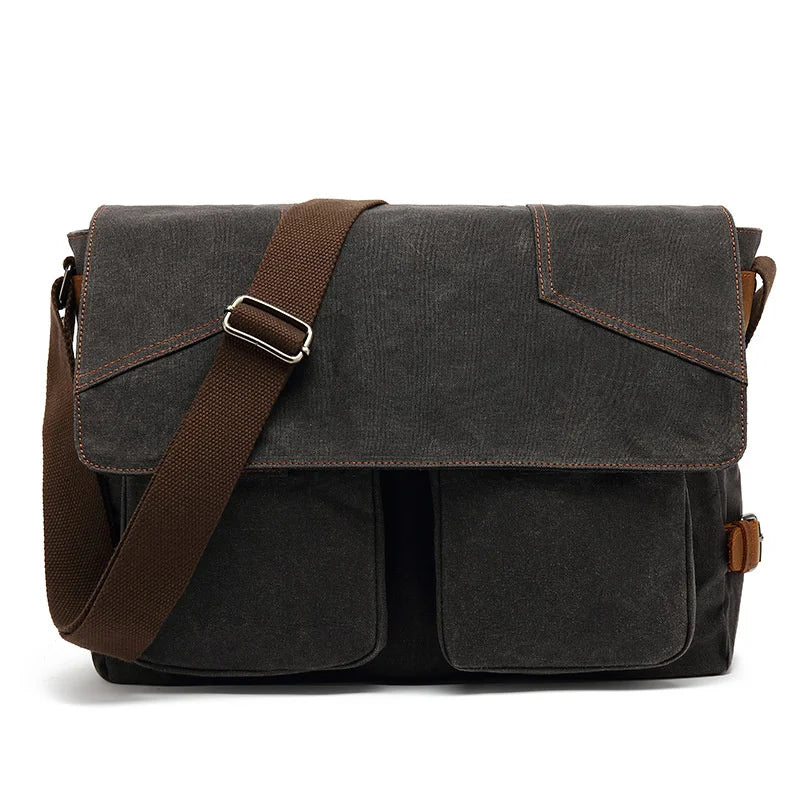 Zachary | Waterproof Canvas Crossbody Messenger Bag