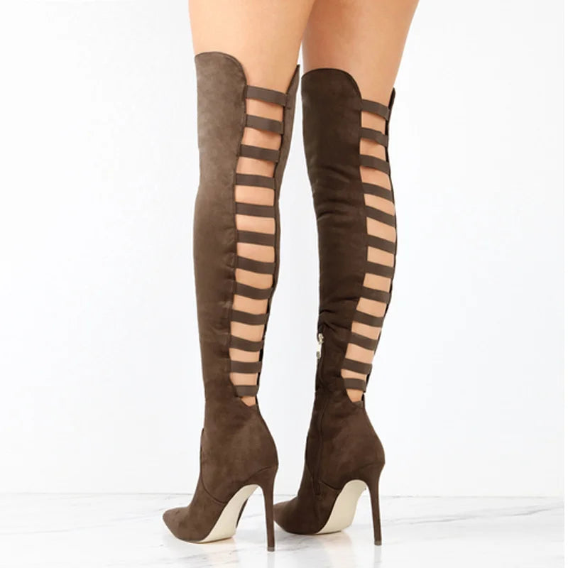 Sienna | Cut-Out Overknees – Command Attention Everywhere