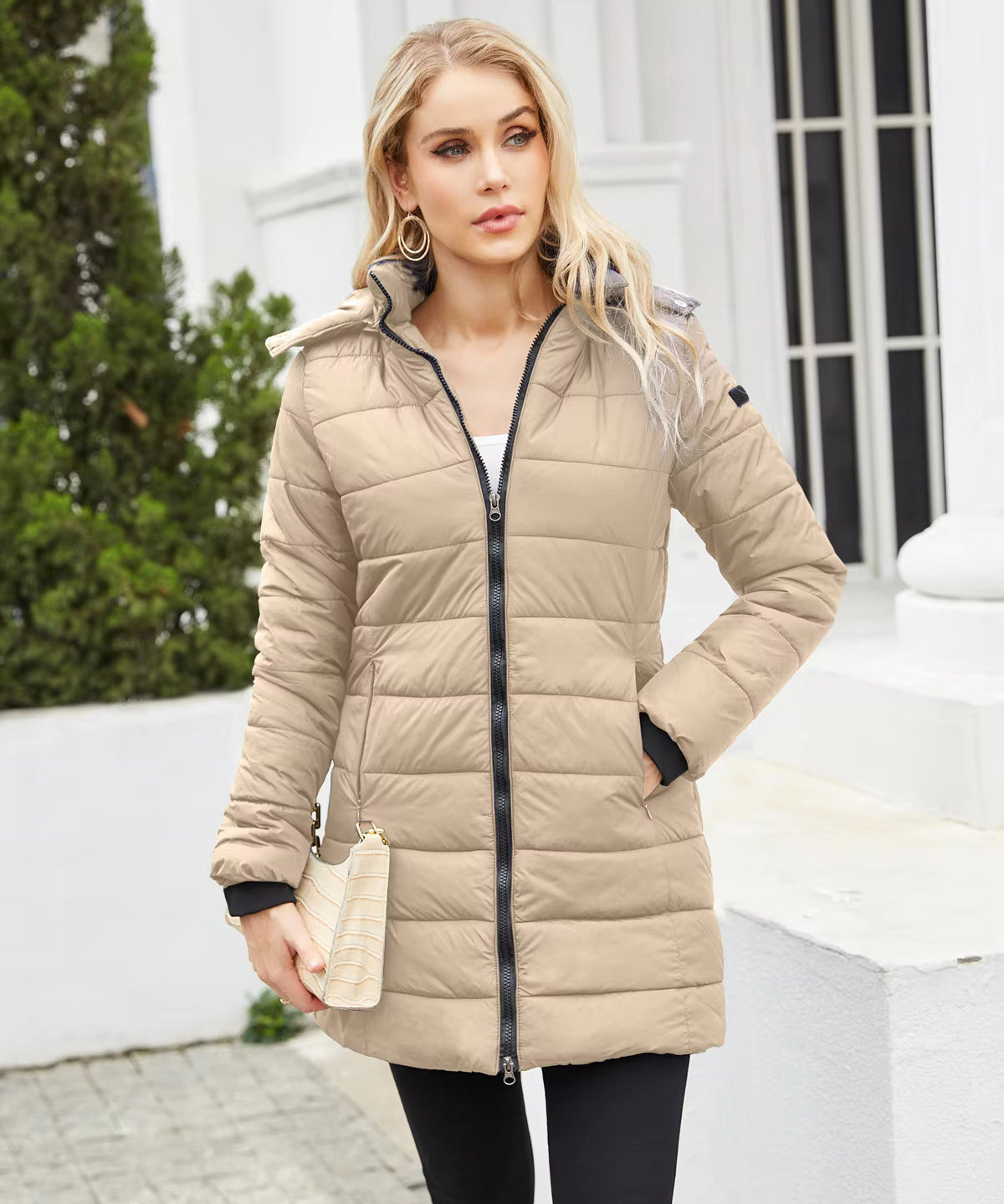 Brianna | Sleek and Stylish Detachable Hood Puffer Coat