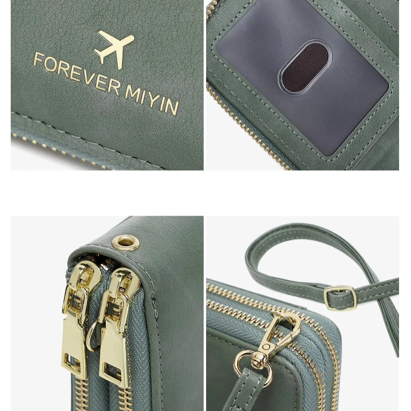 Valery | RFID Blocking Passport Holder Travel Wallet with Strap