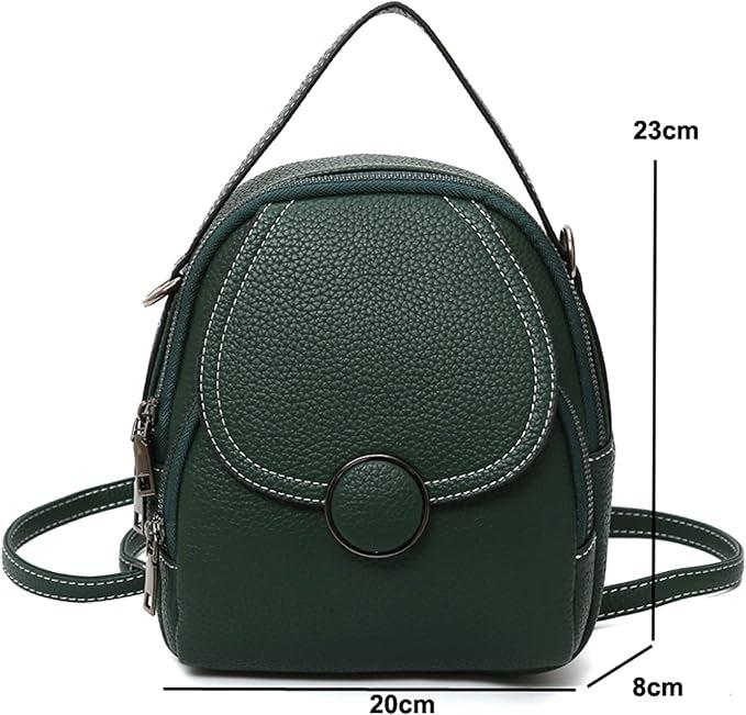Janelle | Mini Flap Crossbody Sling Handbag Backpack with Top Handle