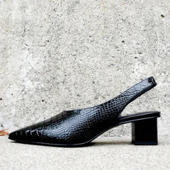 Ava | Croco-Inspired Pumps – Sophistication Made Easy