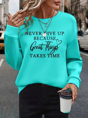 Stella | Trendy Sweatshirt Featuring Striking Letter Graphics - Lizabella Fashion