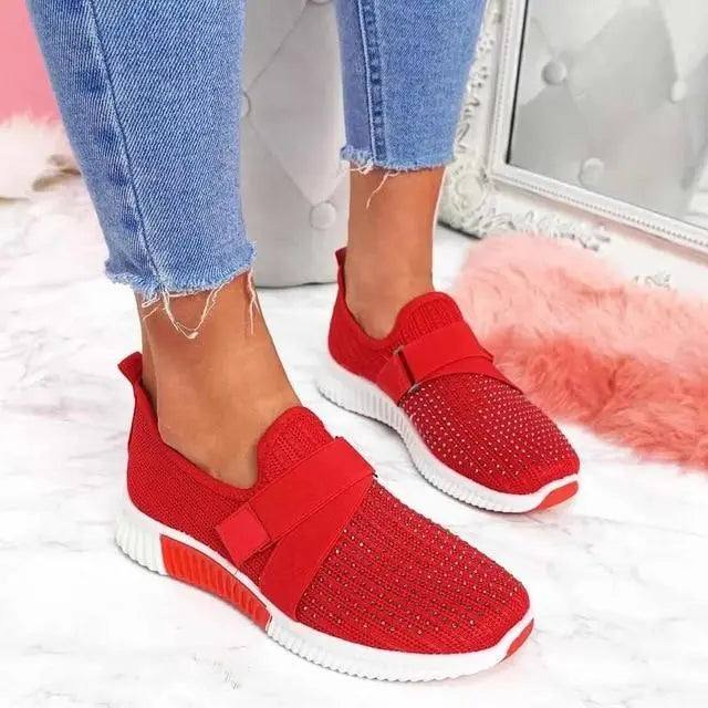 Stylish Slip-On Women's Sneakers with Convenient Velcro Closure by RINA - Lizabella Fashion
