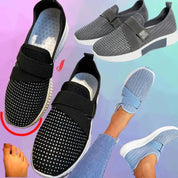 Stylish Slip-On Women's Sneakers with Convenient Velcro Closure by RINA - Lizabella Fashion
