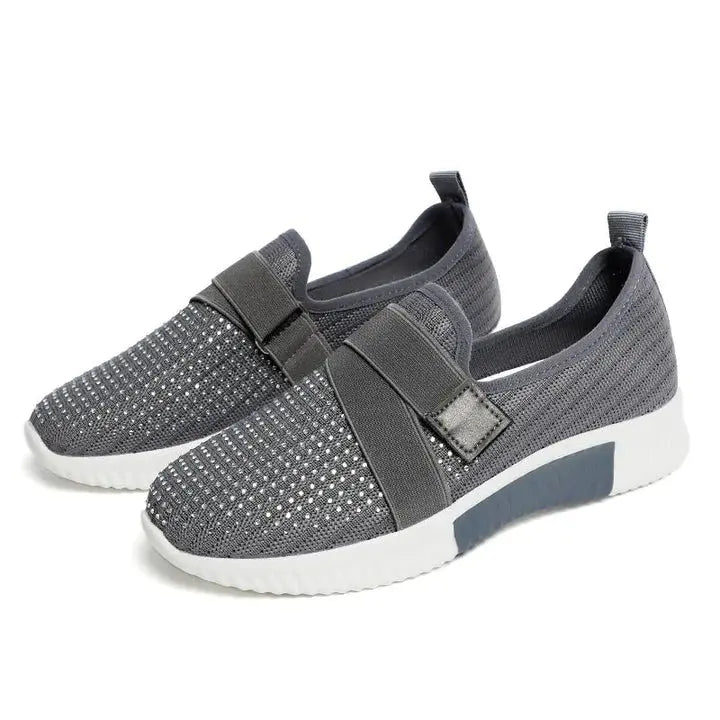 Stylish Slip-On Women's Sneakers with Convenient Velcro Closure by RINA - Lizabella Fashion
