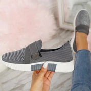 Stylish Slip-On Women's Sneakers with Convenient Velcro Closure by RINA - Lizabella Fashion