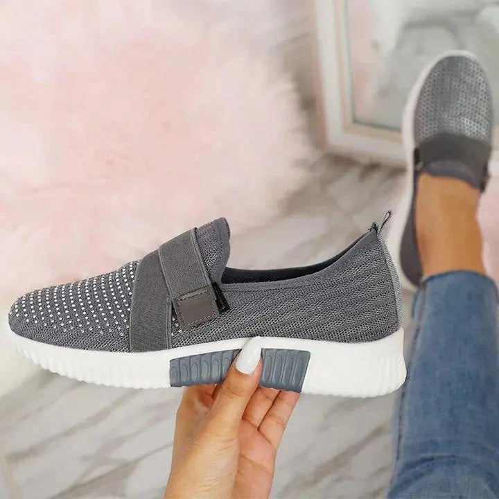 Stylish Slip-On Women's Sneakers with Convenient Velcro Closure by RINA - Lizabella Fashion