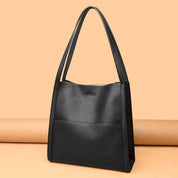 Ellen | Chic and Roomy Leather Tote Bag - Lizabella Fashion