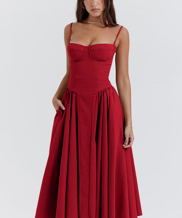 Tanya | Sophisticated Sleeveless Corset Dress