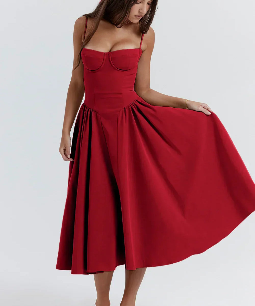 Tanya | Sophisticated Sleeveless Corset Dress