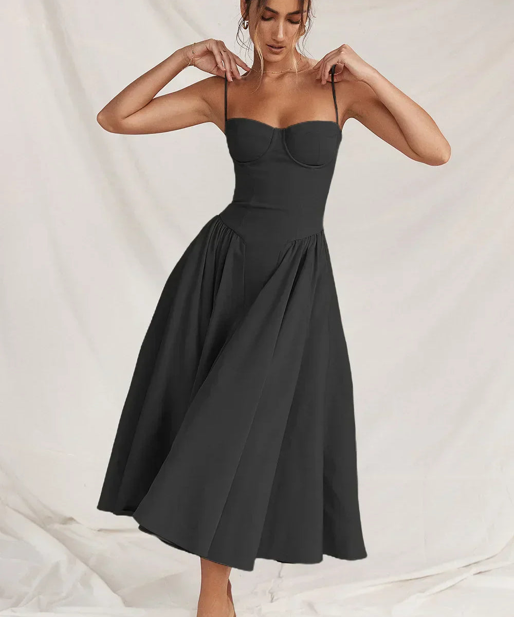 Tanya | Sophisticated Sleeveless Corset Dress