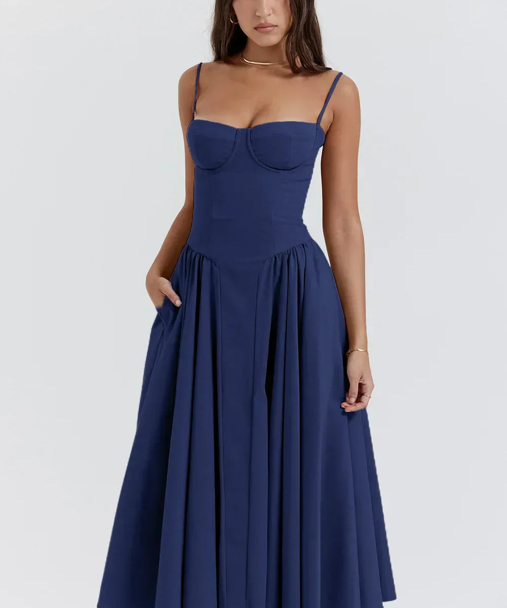 Tanya | Sophisticated Sleeveless Corset Dress
