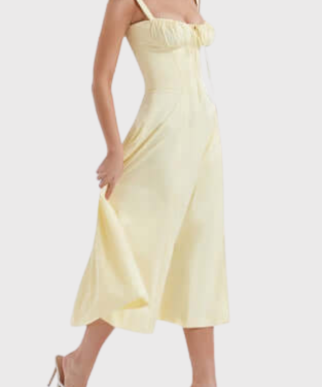 Bethany | Comfy and Stylish Midi Corset Dress