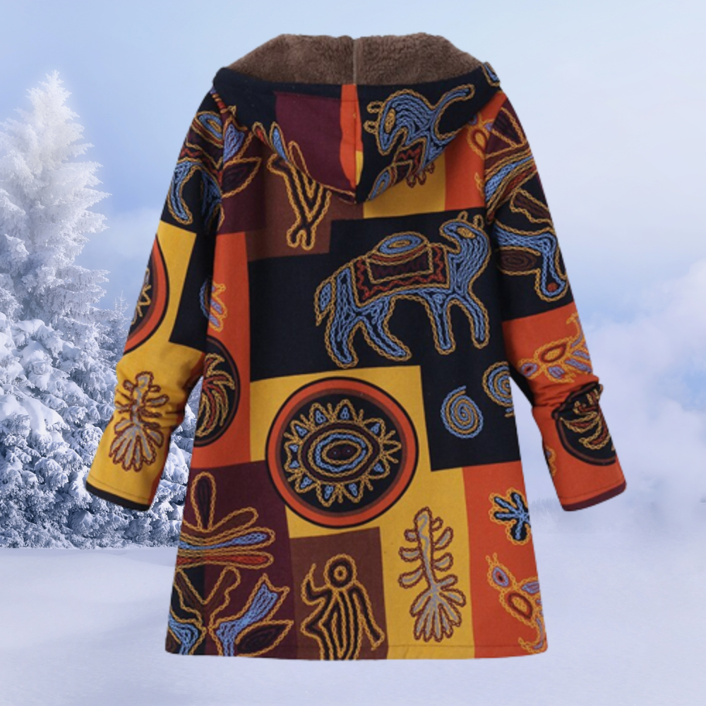 Alisson | Women’s Elegant Floral Pattern Winter Jacket