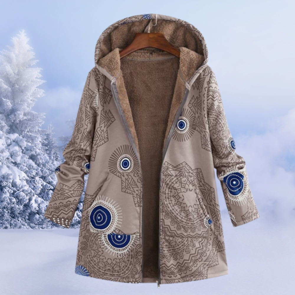 Alisson | Women’s Elegant Floral Pattern Winter Jacket
