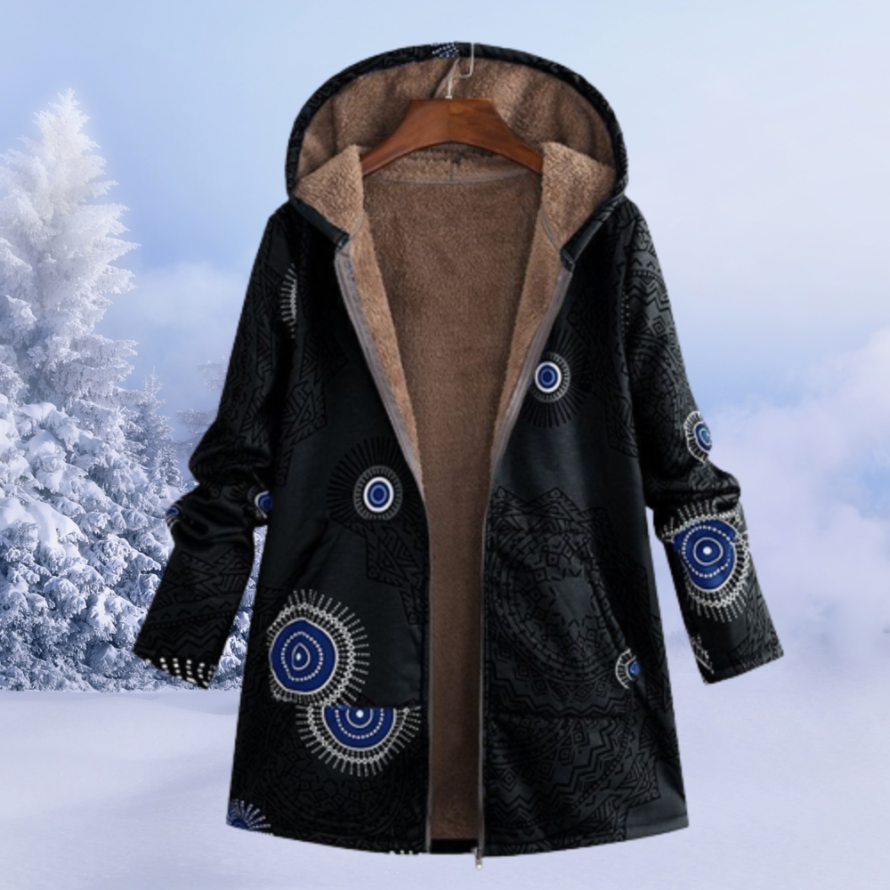 Alisson | Women’s Elegant Floral Pattern Winter Jacket