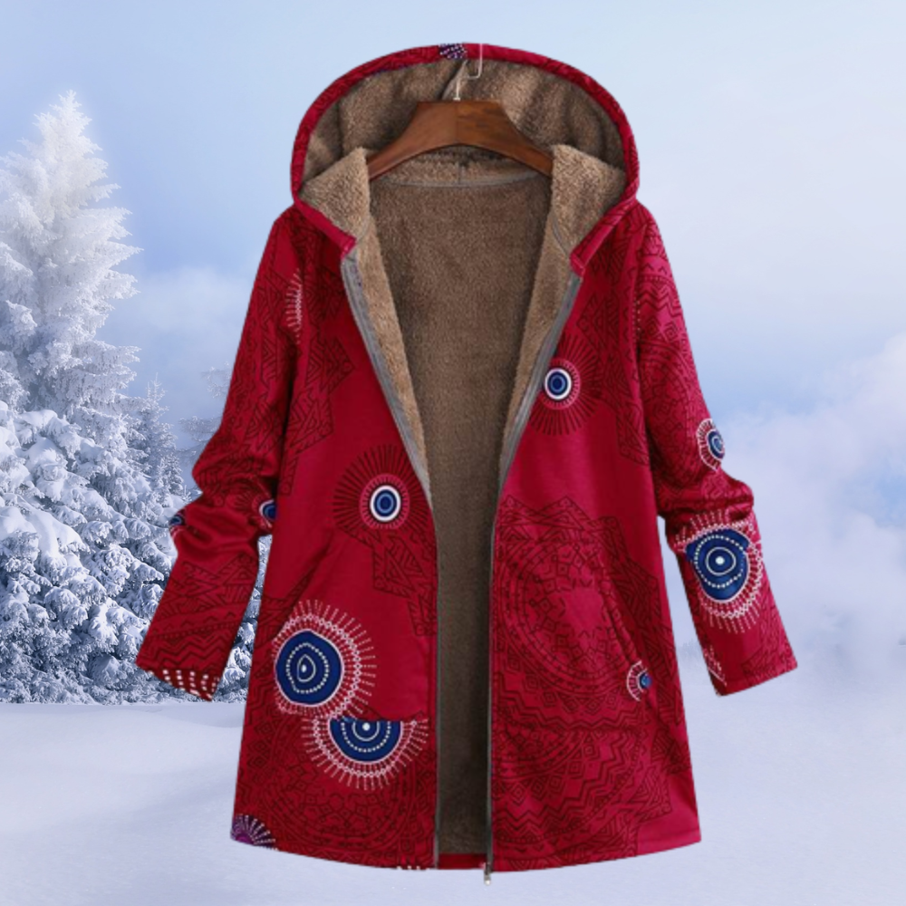 Alisson | Women’s Elegant Floral Pattern Winter Jacket