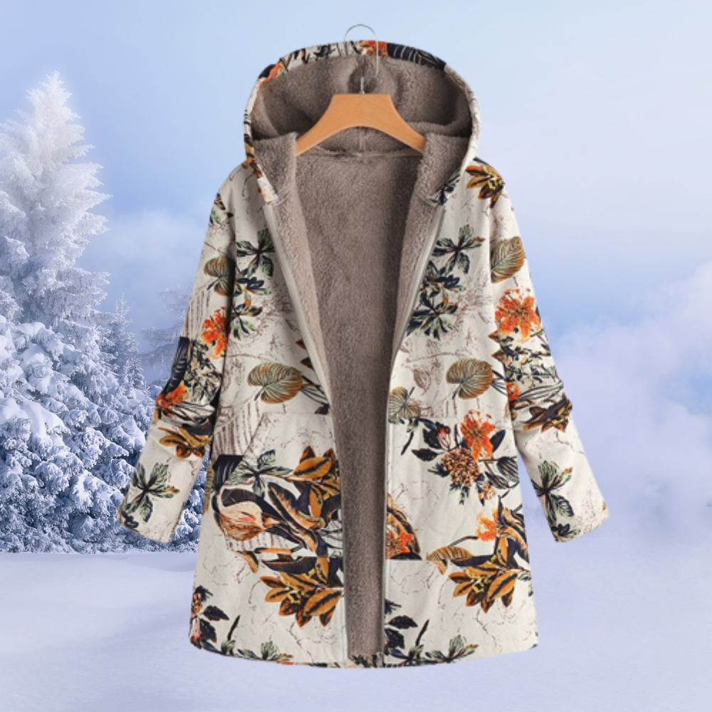 Alisson | Women’s Elegant Floral Pattern Winter Jacket
