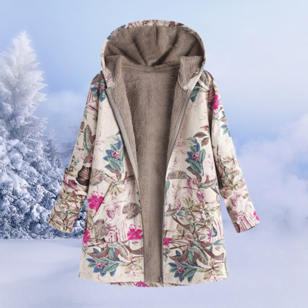 Alisson | Women’s Elegant Floral Pattern Winter Jacket