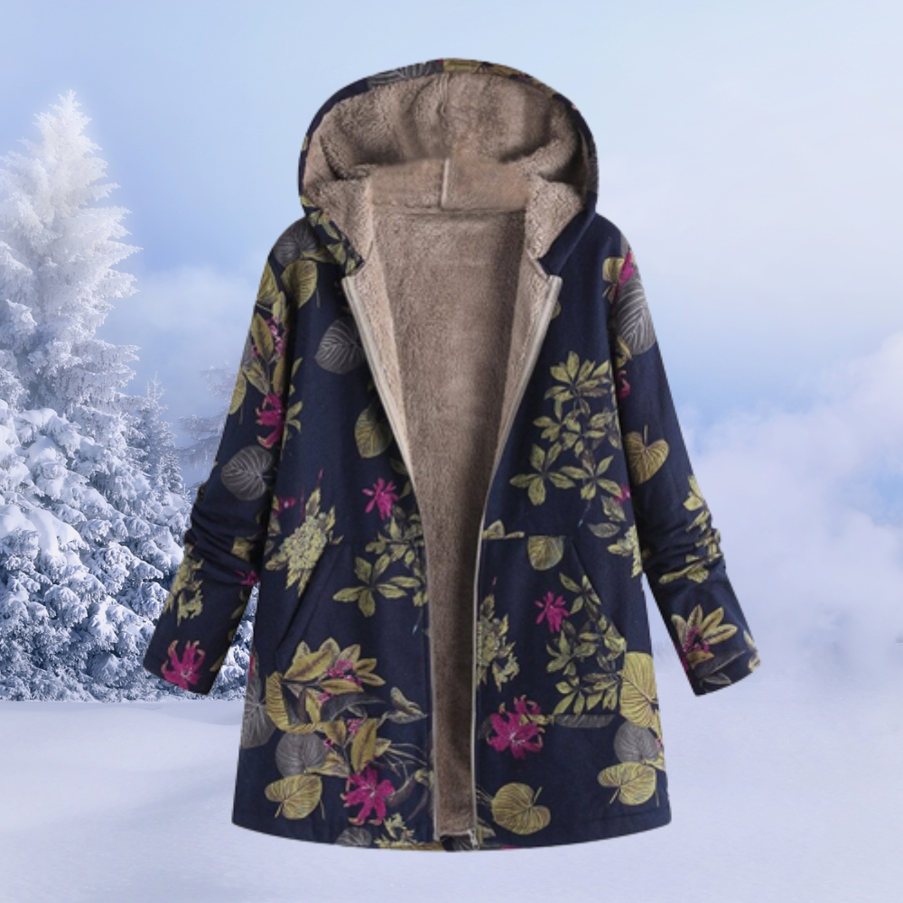 Alisson | Women’s Elegant Floral Pattern Winter Jacket