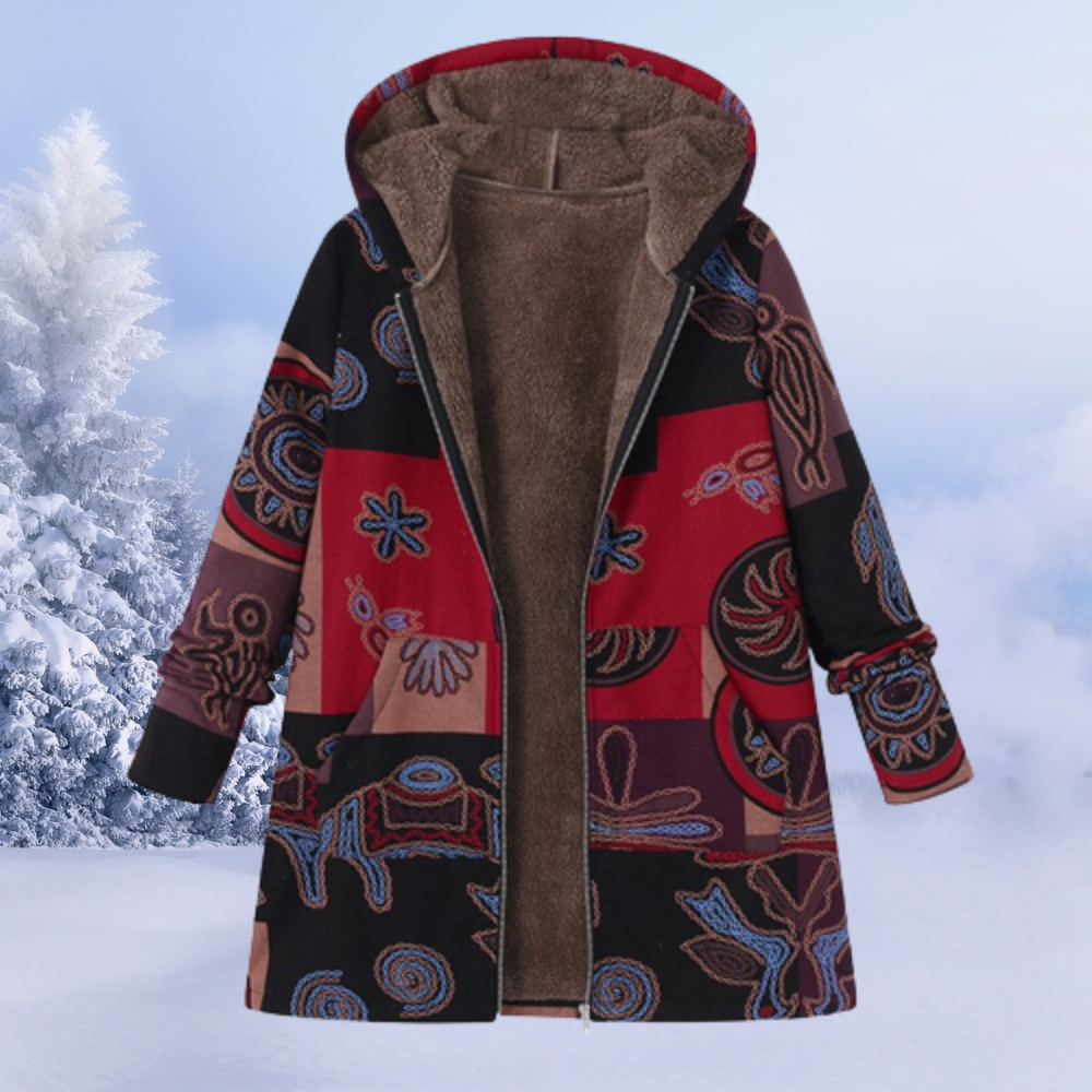 Alisson | Women’s Elegant Floral Pattern Winter Jacket