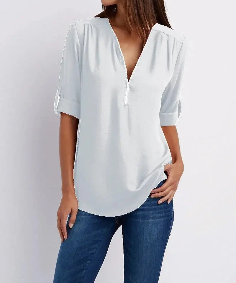 VICKY | Longsleeve Blouse-Lizabella Fashion