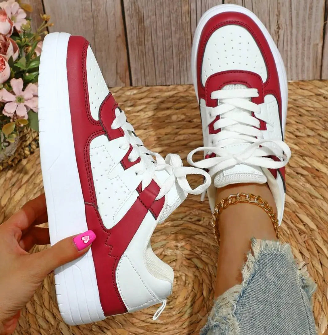 Vibrant Rainbow Sneakers for Women - Lizabella Fashion