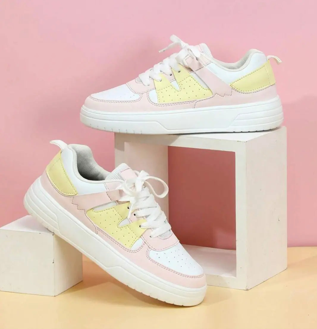 Vibrant Rainbow Sneakers for Women - Lizabella Fashion