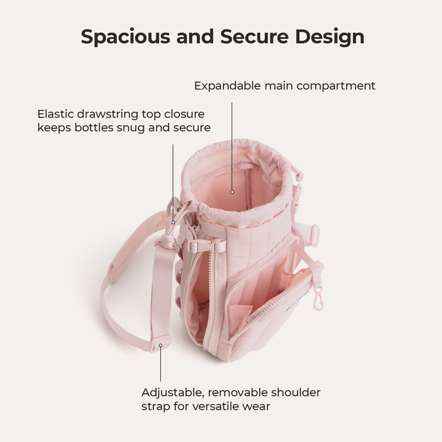 Versatile Walker 32oz - 64oz Expandable Water Bottle Carrier