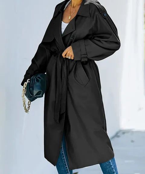 Brianna | Clasic Double-Breasted Trench Coat