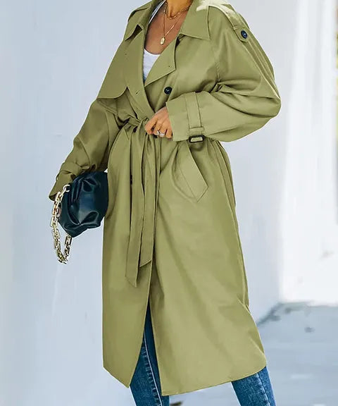 Brianna | Clasic Double-Breasted Trench Coat