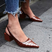 Ava | Croco-Inspired Pumps – Sophistication Made Easy