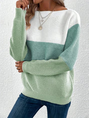 YASMINE | Stylishly Knitted Chic Sweater - Lizabella Fashion