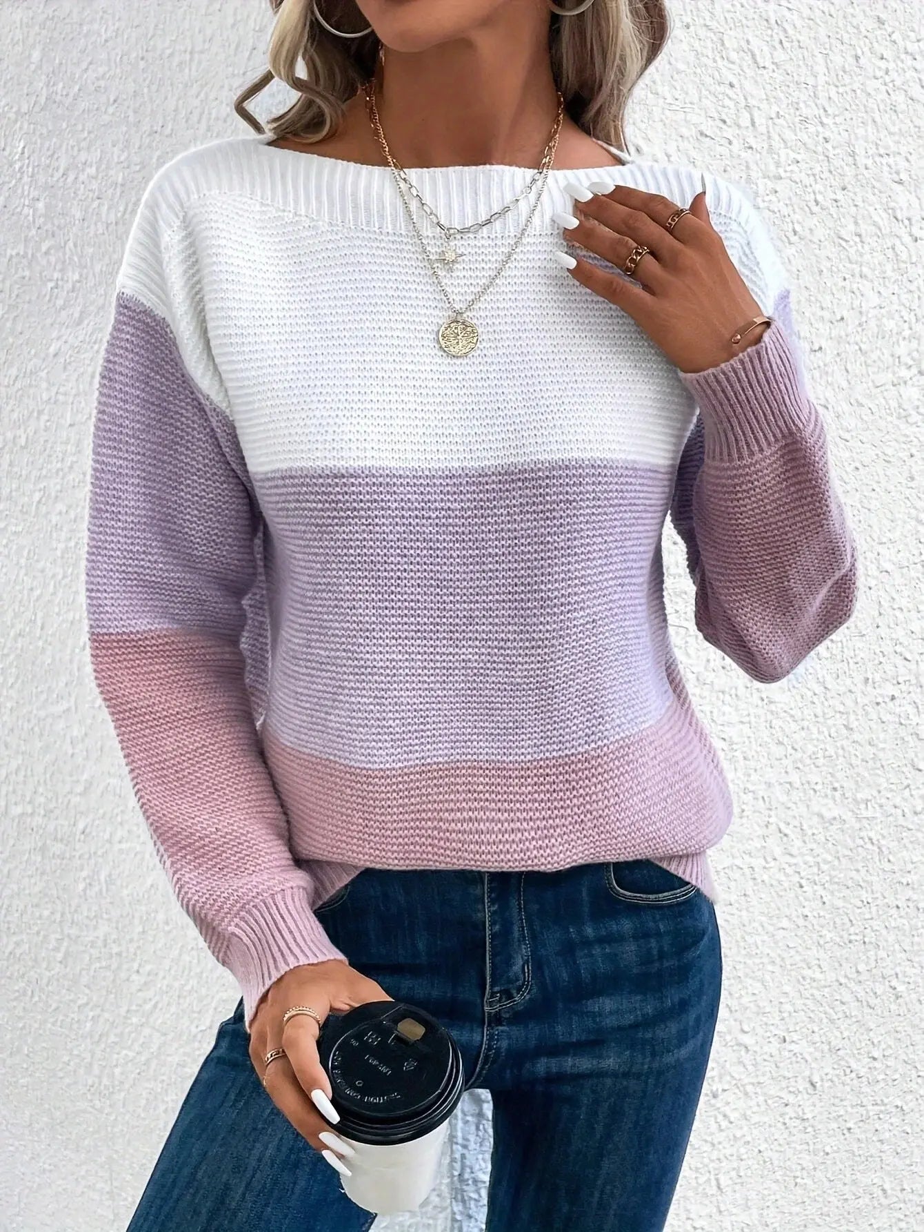 YASMINE | Stylishly Knitted Chic Sweater - Lizabella Fashion