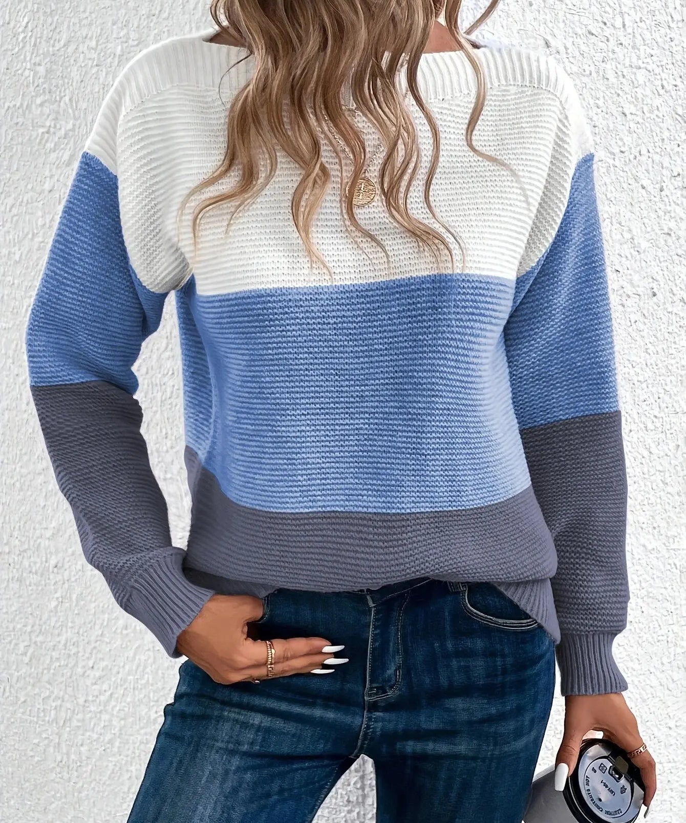 YASMINE | Stylishly Knitted Chic Sweater - Lizabella Fashion