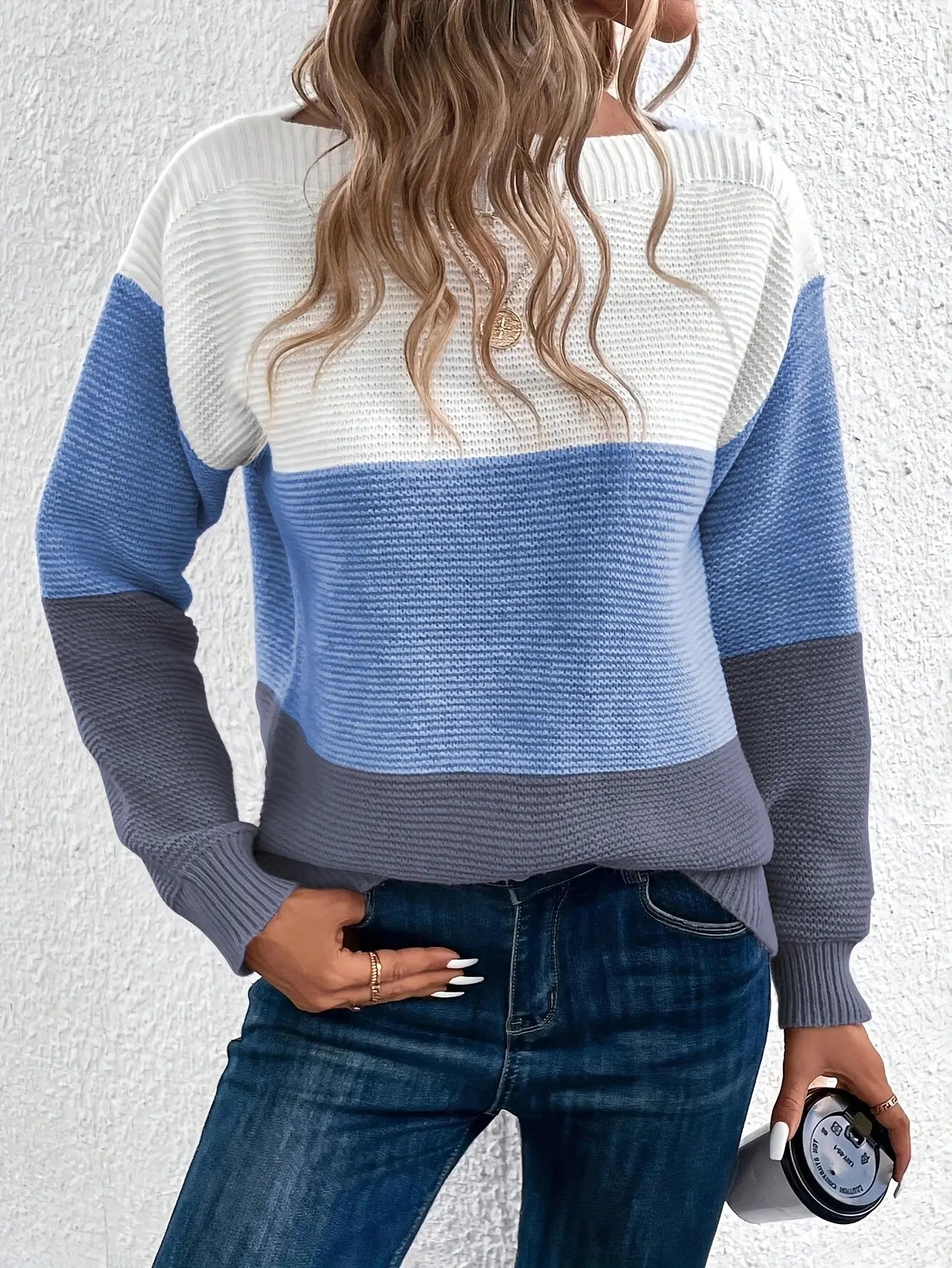 YASMINE | Stylishly Knitted Chic Sweater - Lizabella Fashion