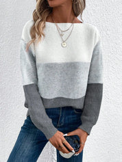 YASMINE | Stylishly Knitted Chic Sweater - Lizabella Fashion