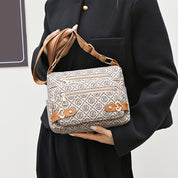 Alayah | Retro Letter Print Crossbody Bag