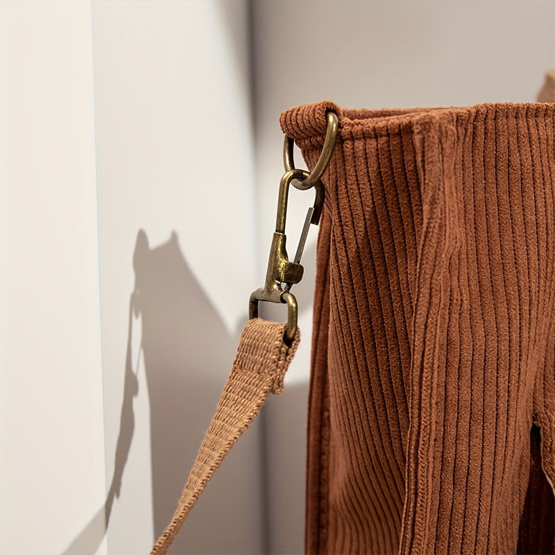 Adele | Corduroy Crossbody Travel Handbag