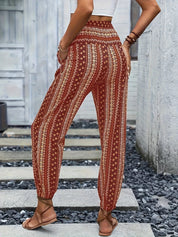 Riley | High-Waist Printed Trousers – Embrace the Boho Spirit