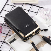 Versatile Large Capacity Kiss-Lock Handbag for Your Phone