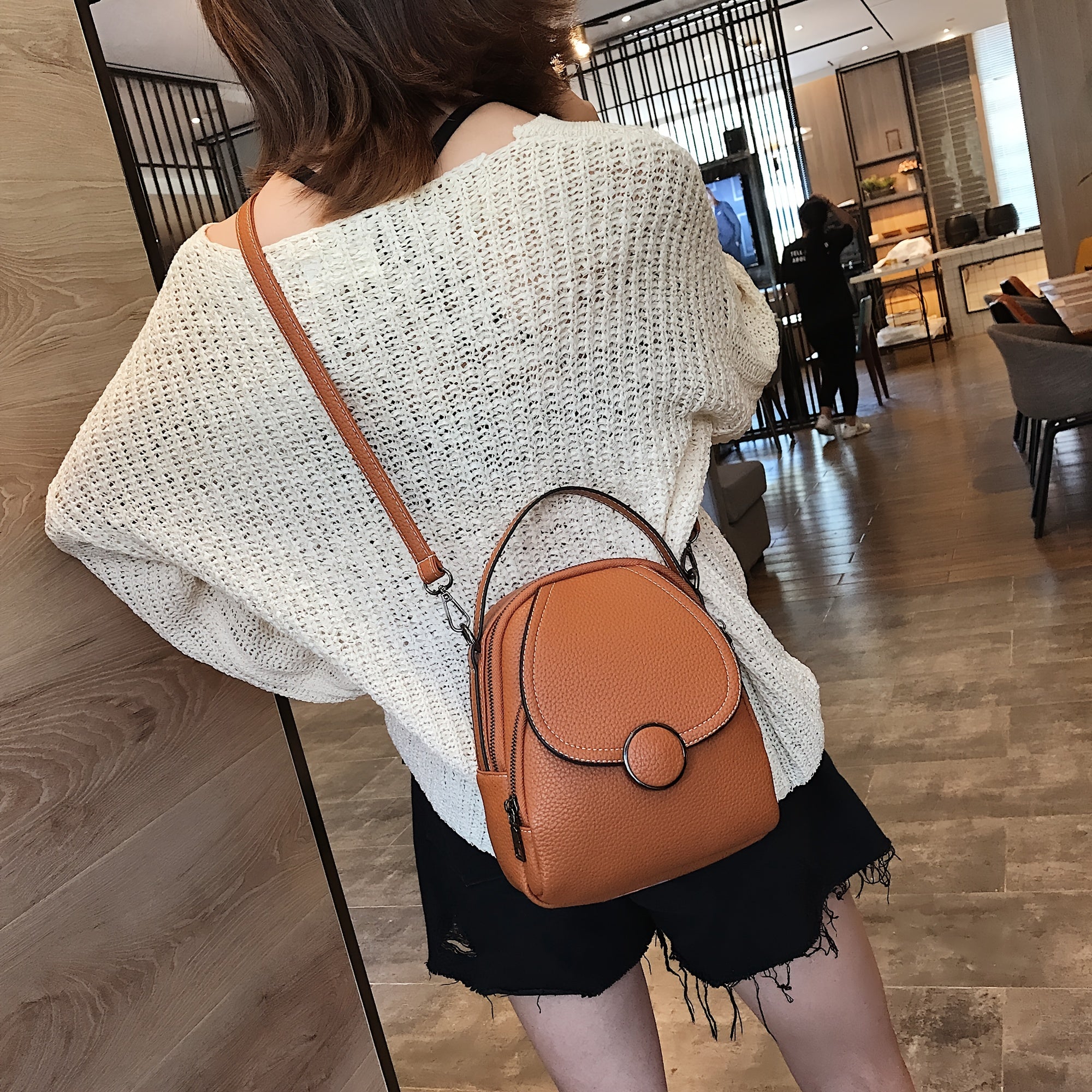 Halle | Mini Flap Convertible Crossbody Handbag