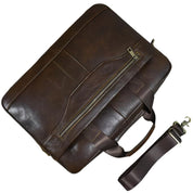 Barrett | Cowhide Leather Crossbody Messenger Work Laptop Handbag